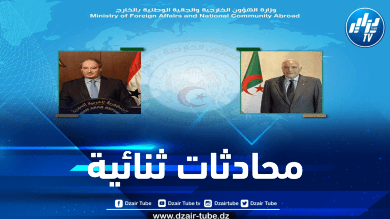 عطاف يتباحث مع نظيره السوري مستجدات الأوضاع في الأراضي الفلسطينية المحتلة