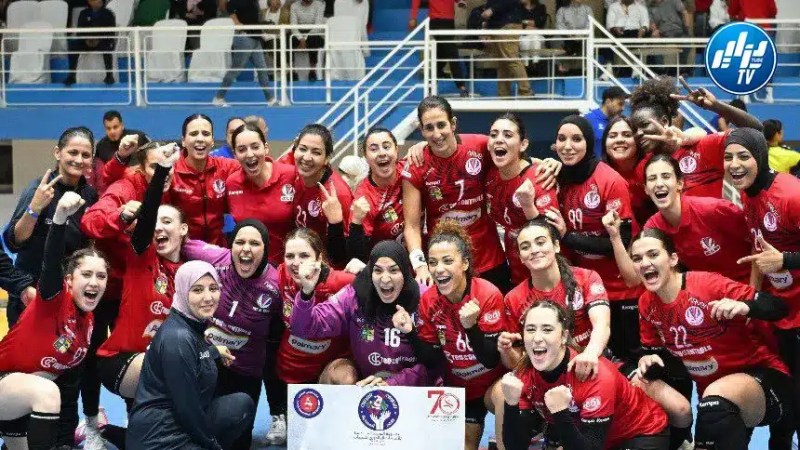 كرة اليد/البطولة العربية للأندية- إناث/:  فوز نادي الأبيار على التجمع الرياضي السطايفي