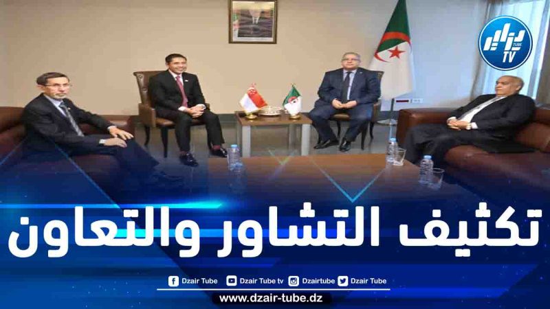مقرمان يتناول مع وزير ديوان رئيس الوزراء السنغافوري سبل تطوير العلاقات الثنائية والارتقاء بها
