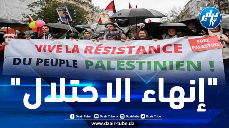 مسيرات في بريطانيا وفرنسا دعما للفلسطينيين في قطاع غزة
