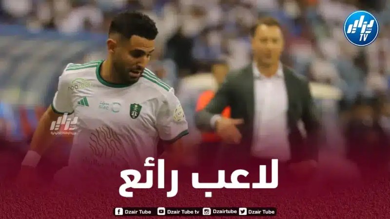 مدرب أهلي جدة يتغنى بإمكانيات محرز