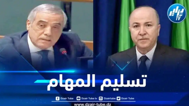الوزير الأول نذير العرباوي يتسلم مهامه رسميا