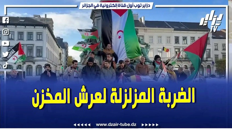 بالفيديو: وقفة مواطني الصحراء الغربية المقيمين ببلجيكا أمام مبنى البرلمان الأوروبي للمطالبة بالاستقلال
