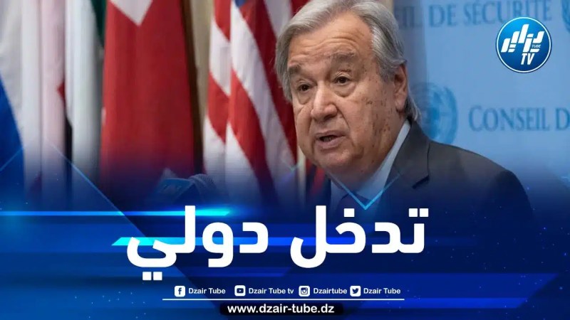 غوتيريش يشدد على ضرورة التحرك الدولي لإنهاء العدوان في غزة
