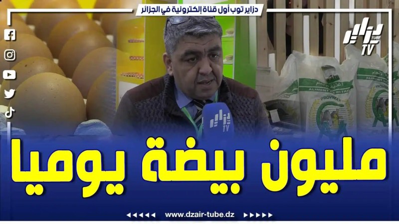 فيديو دزاير توب: هاذي فرصة لينا باش نقدمو إمكانيات الشركة تاعنا .. ننتحوا أكثر من مليون بيضة يومياً