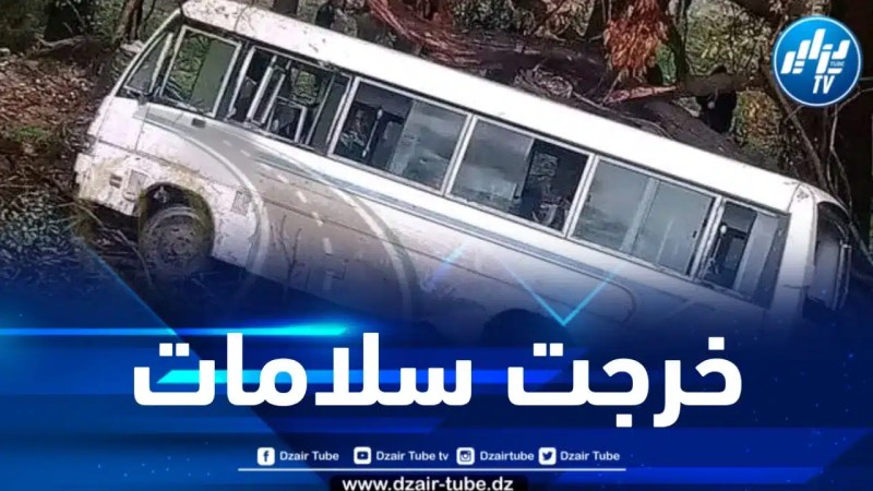 16 جريحاً في حادث إنحراف حافلة لنقل العمال بقسنطينة 
