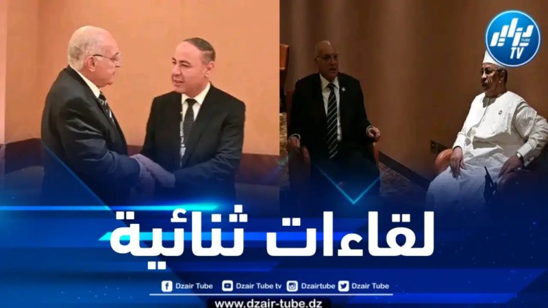 عطاف يلتقي بنظيريه من ليبيا وتشاد