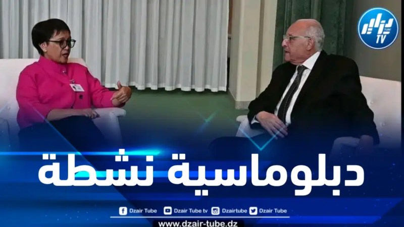 مباحثات جزائرية – إندونيسية حول سبل الوصول إلى وقف لإطلاق النار في غزة