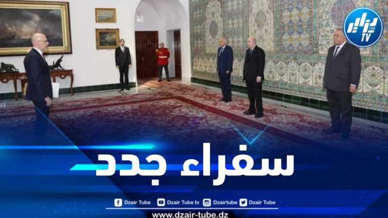 رئيس الجمهورية يتسلم أوراق اعتماد ثلاثة سفراء جدد