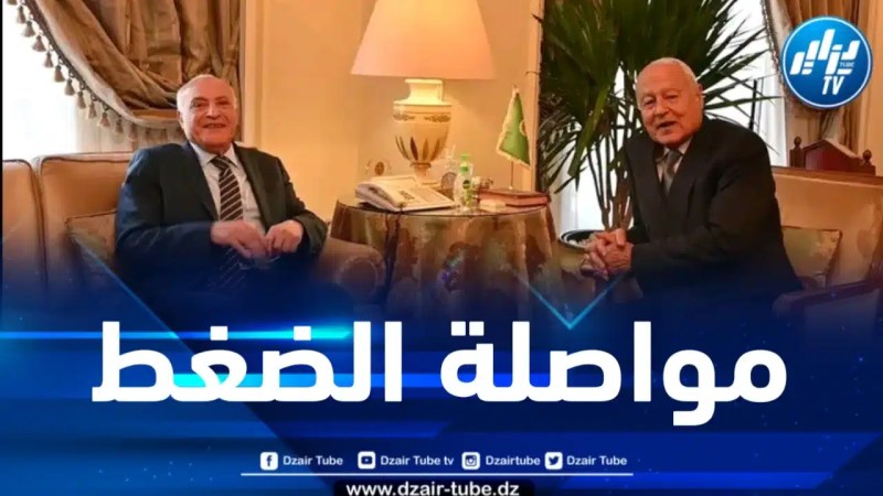 عطاف يُطلِع الأمين العام لجامعة الدول العربية على مساعي الجزائر الرامية إلى لجم العدوان الصهيوني 