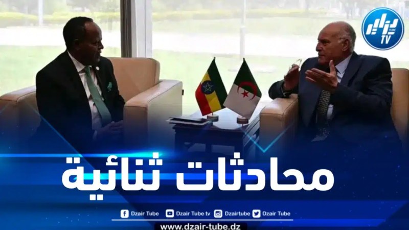 وزير الخارجية يجري محادثات ثنائية مع نظيره الإثيوبي