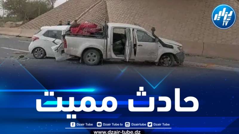 وفاة شخصين في حادث إصطدام بين سيارتين بمعسكر 