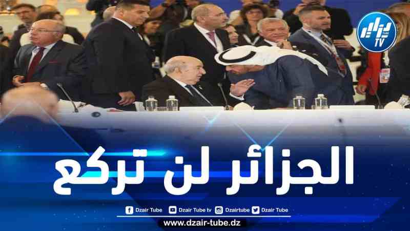 رئيس دولة الإمارات محمّد بن زايد يتودّد للرئيس تبون وينحني أمامه