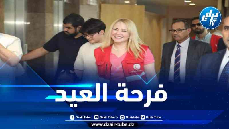 بمناسبة عيد الأضحى…حملاوي تزور الأطفال الفلسطينيين بمستشفى بني مسوس