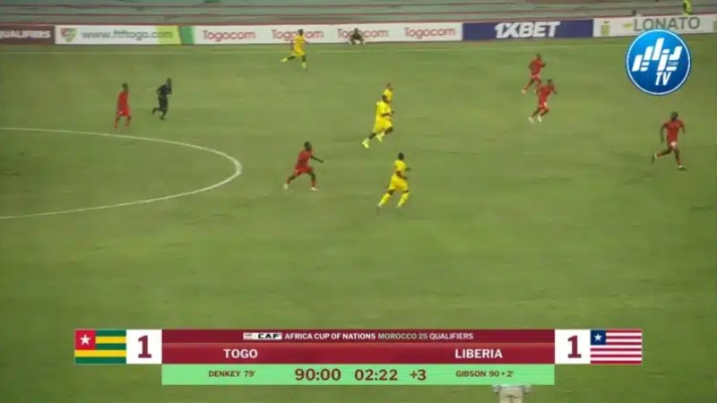 مجموعة الخضر : ليبيريا تتعادل مع طوغو في تصفيات كاس إفريقيا