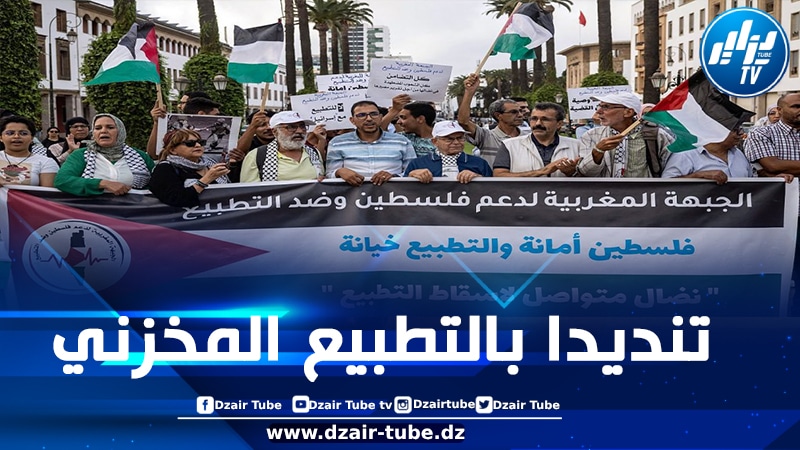 المغرب: مناهضو التطبيع يحتجون أمام مقر القناة الثانية تنديدا ببث مسلسل تشارك فيه مجندة صهيونية