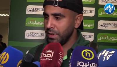 محرز :”لا يهم أن أكون هدافا في المنتخب وهدفي هو التأهل إلى المونديال”