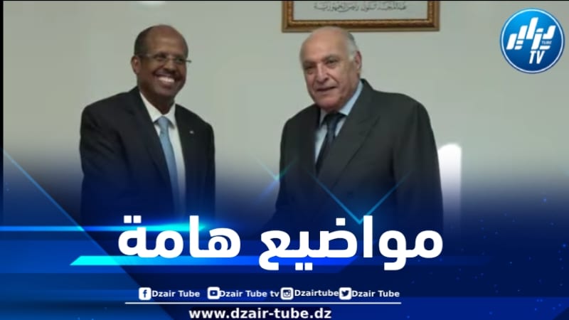 الوزير عطاف يناقش مع نظيره الجيبوتي مواضيع الندوة الـ 11 رفيعة المستوى حول السلم والأمن في إفريقيا