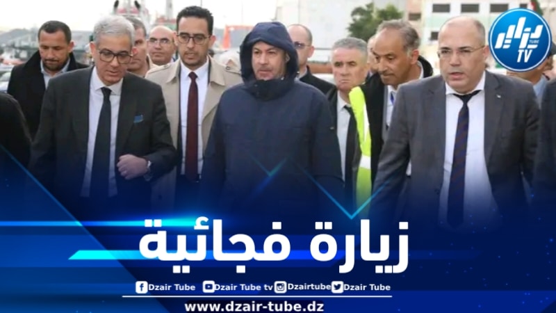 وزير النقل يقوم بزيارة فجائية لميناء الجزائر