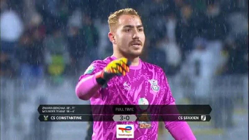 كأس الكاف : شباب قسنطينة يكتسح الصفاقسي بثلاثية و يتأهل الى الدور الثاني
