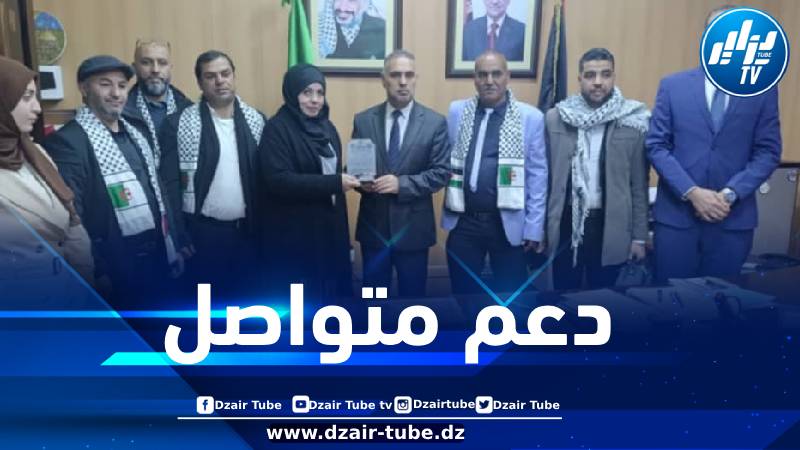 سفير  دولة فلسطين يشيد بأعمال الإتحاد الوطني للشباب الفلسطيني في الجزائر
