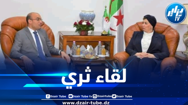 شايب يقعد لقاء عمل مع وزيرة التضامن 