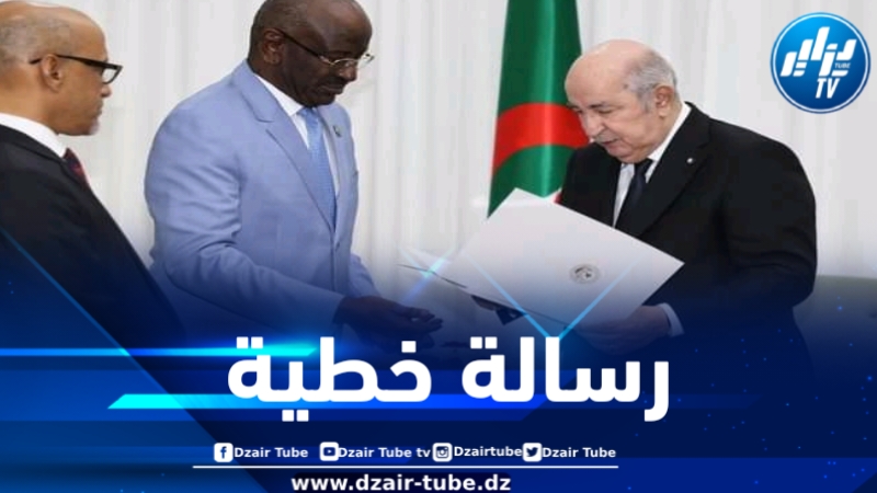 الرئيس تبون يستلم رسالة خطية من نظيره الموريتاني