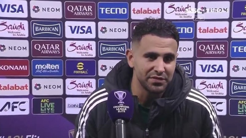 محرز : ترويضي للكرة “طبيعي”.. لم أعمل على تطويرها فهي “هبة” من الله
