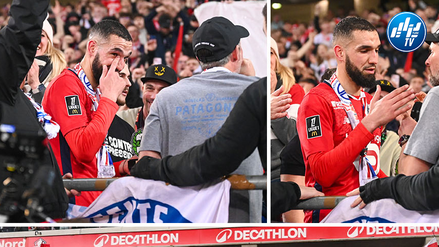 استقبال كبير لبن طالب بملعب ليل وجماهير النادي تحتفل بعودته