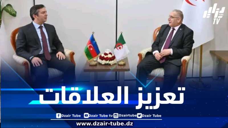 مقرمان يتباحث مع نائب وزير الشؤون الخارجية الأذربيجاني واقع العلاقات الثنائية