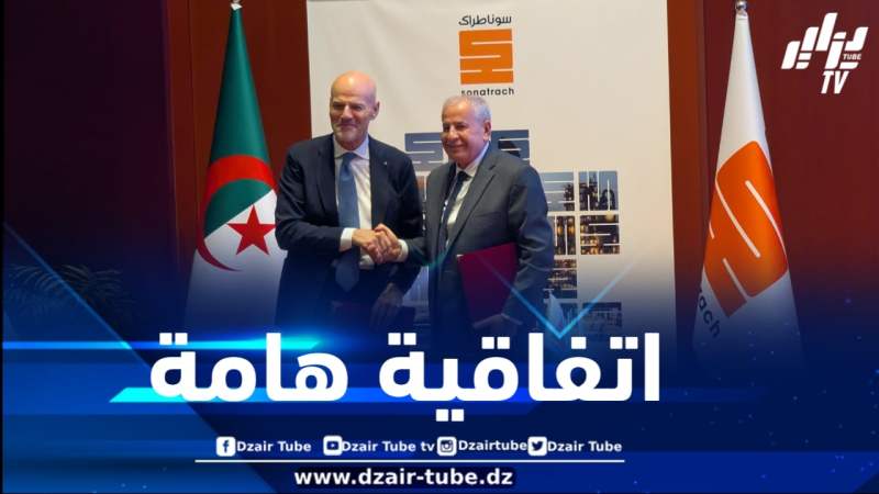 التوقيع على عقد هام بين سوناطراك وإيني الإيطالية