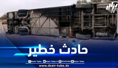 حصيلة أولية .. 30 جريحاً في حادث انحراف حافلة بوهران