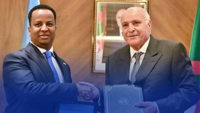 مباحثات جزائرية – صومالية بهدف توطيد العلاقات الثنائية وتعزيز التنسيق البيني بخصوص القضايا ذات الاهتمام المشترك