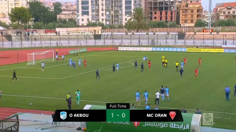 المحترف الاول : أولمبيك أقبو يفوز على مولودية وهران