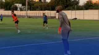 بالــفيديو…مبولحي يشارك في أول حصة تدريبية مع ترجي مستغانم