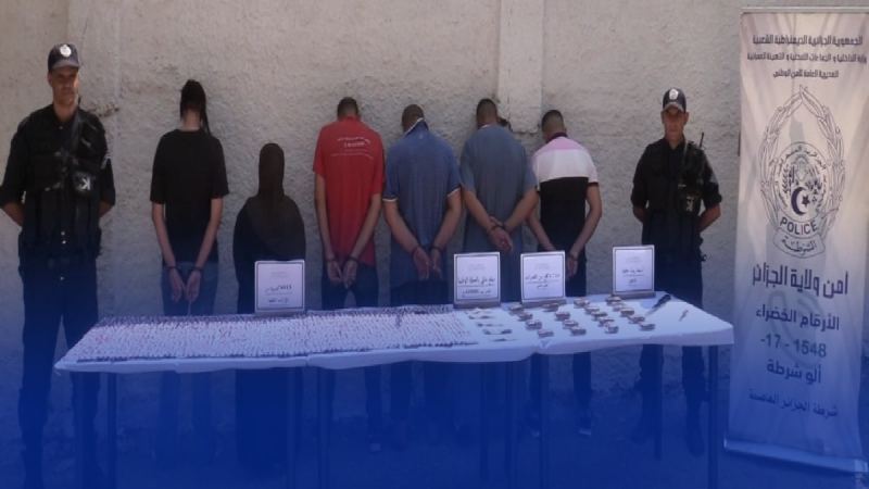 ضبط أزيد من 02 كلغ كيف معالج وقرابة 07 ألاف قرص مهلوس بالعاصمة