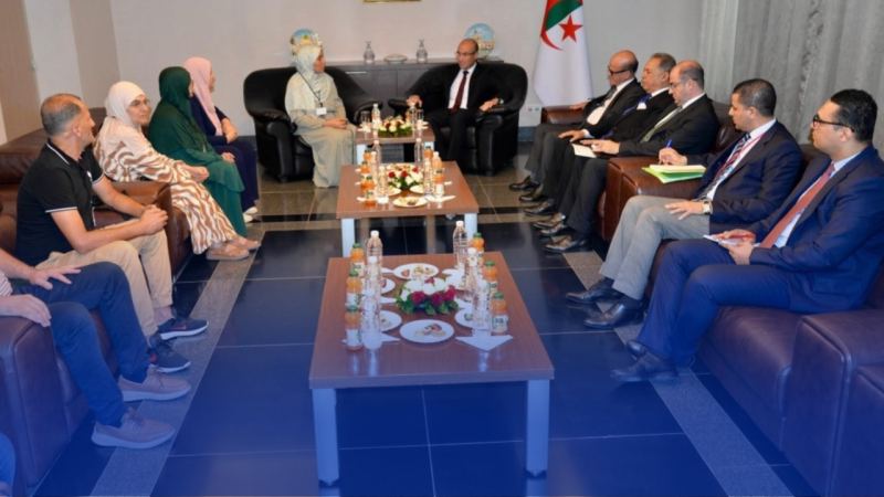 شايب : السلطات العليا للبلاد تولي بالغ العناية لمسألة التكفل بمواطنيها العالقين بقطاع غزة