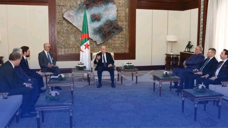 رئيس الجمهورية يستقبل رئيس منظمة أرباب الأعمال الروسية