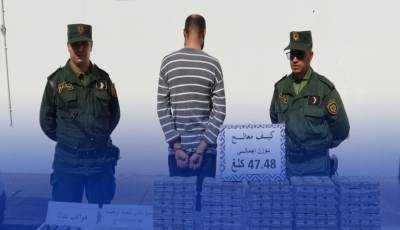 في عملية نوعية… الدرك الوطني بالشلف يحجز قرابة نصف قنطار من الكيف المعالج