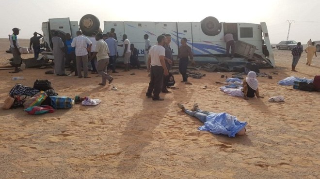 ثلاثة قتلى في انقلاب حافلة بأدرار