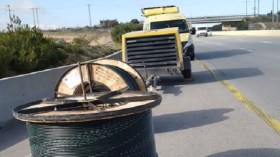 أشغال صيانة بالطريق السيار شرق غرب