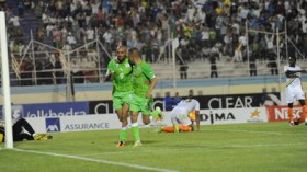 الخضر يرفعون المعنويات بثلاثية قبل موعد رواندا