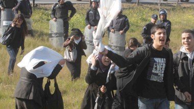 قوات الأمن تلاحق مسيرة طلبة البكالوريا بالعاصمة