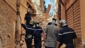 انهيار مبنى في حي القصبة وسط العاصمة