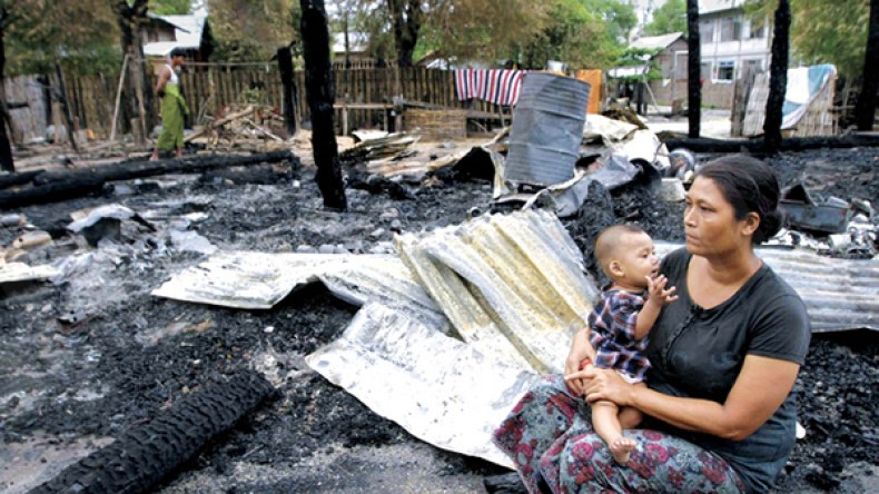 حرق أكثر من 2600 منزل لمسلمي ميانمار