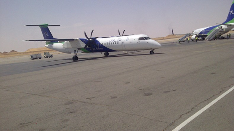 انحراف طائرة بمطار حاسي مسعود