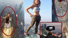 فتاة روسية تلتقط أخطر صور “سيلفي” في العالم