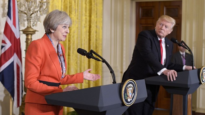 ترامب يهاجم تيريزا ماي بسبب دفاعها عن المسلمين