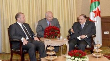 Bouteflika receives Maltese Prime Minister
