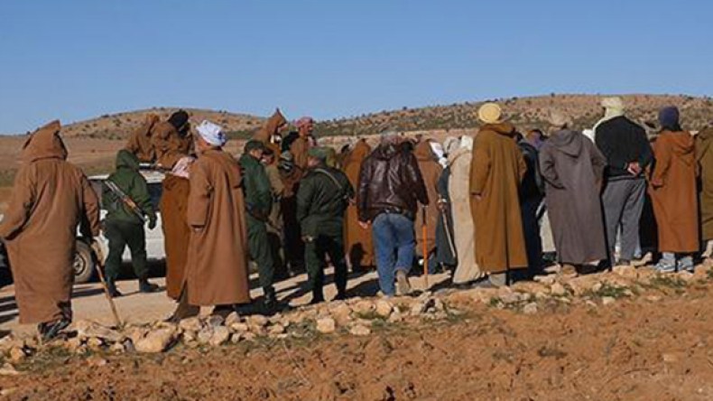 منتجو القمح في منطقة النطاق الجمركي بالوادي يحتجون